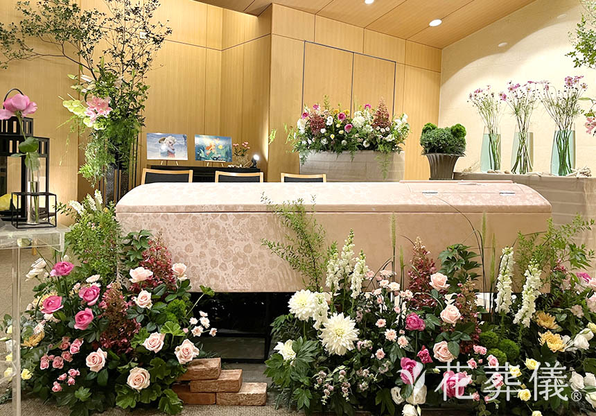 憧れのディズニーリゾートの花祭壇
