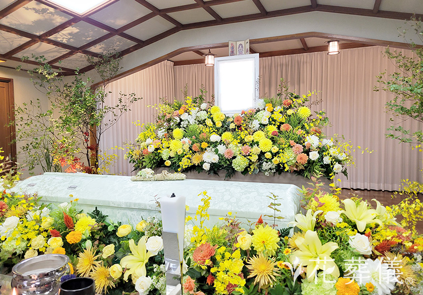 full of vitalityの花祭壇