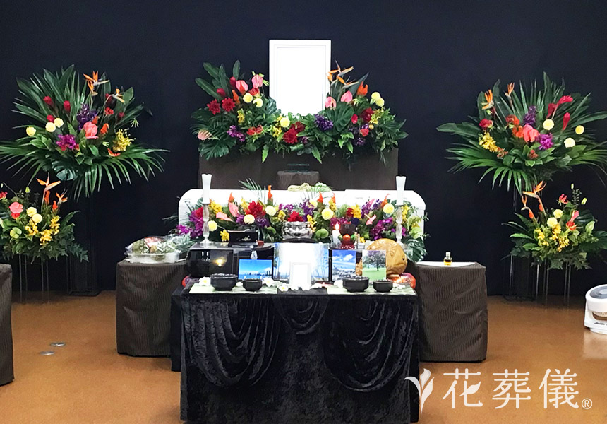 HAWAIIの花祭壇