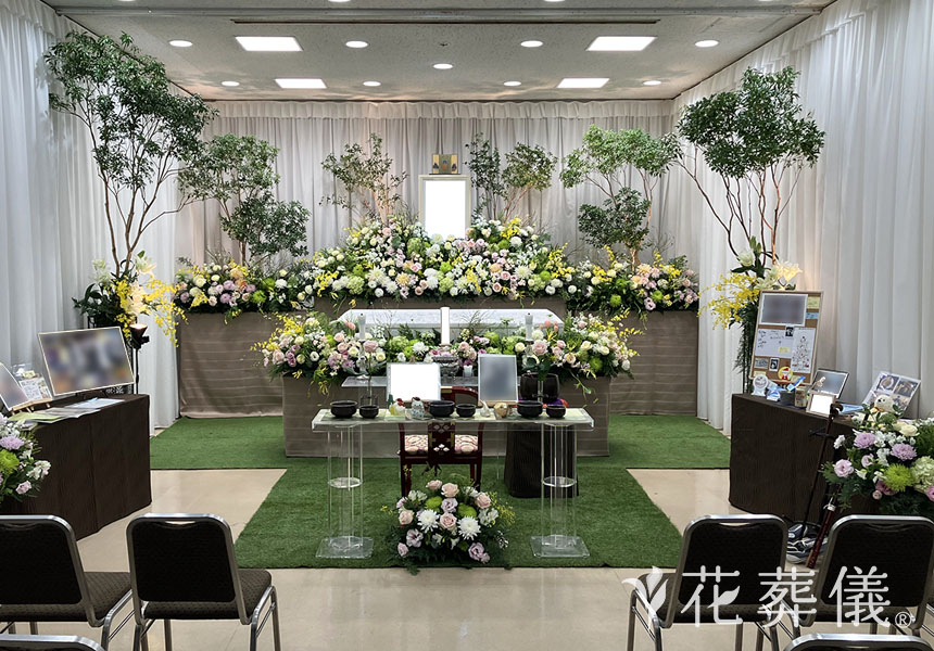 デートコースの花祭壇