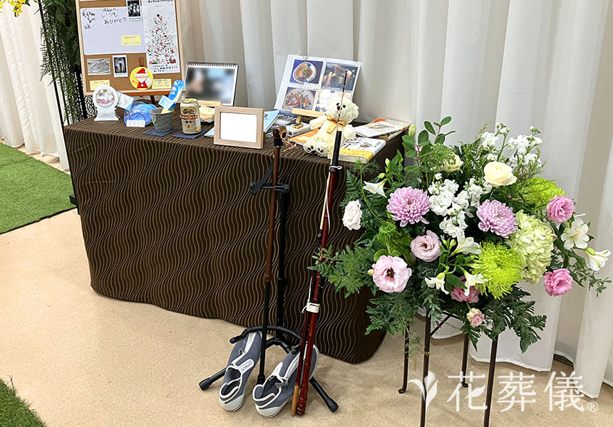 デートコースの花祭壇