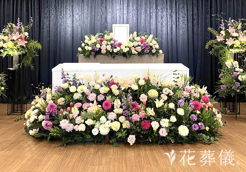 お疲れ様 お母さんの花祭壇