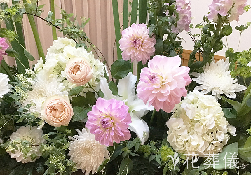 徳を積むの花祭壇