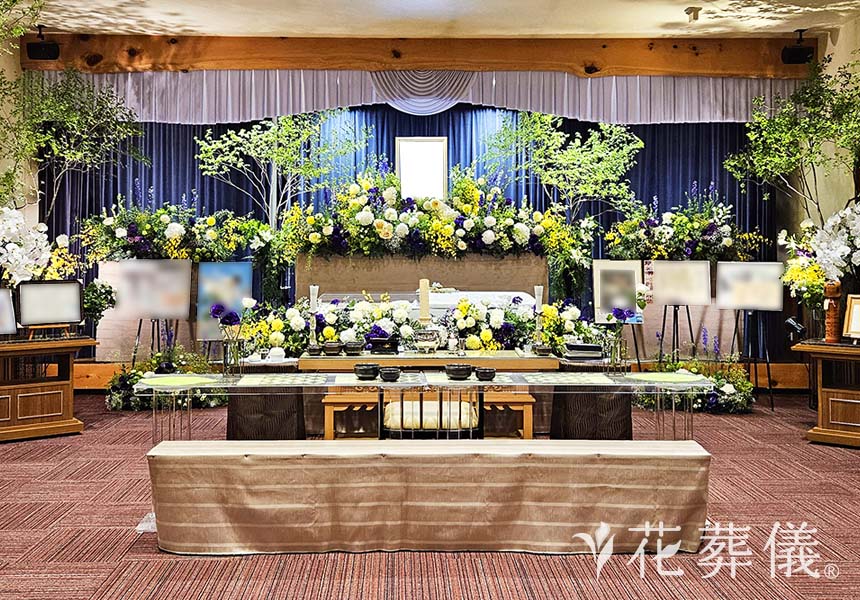柔の道の花祭壇