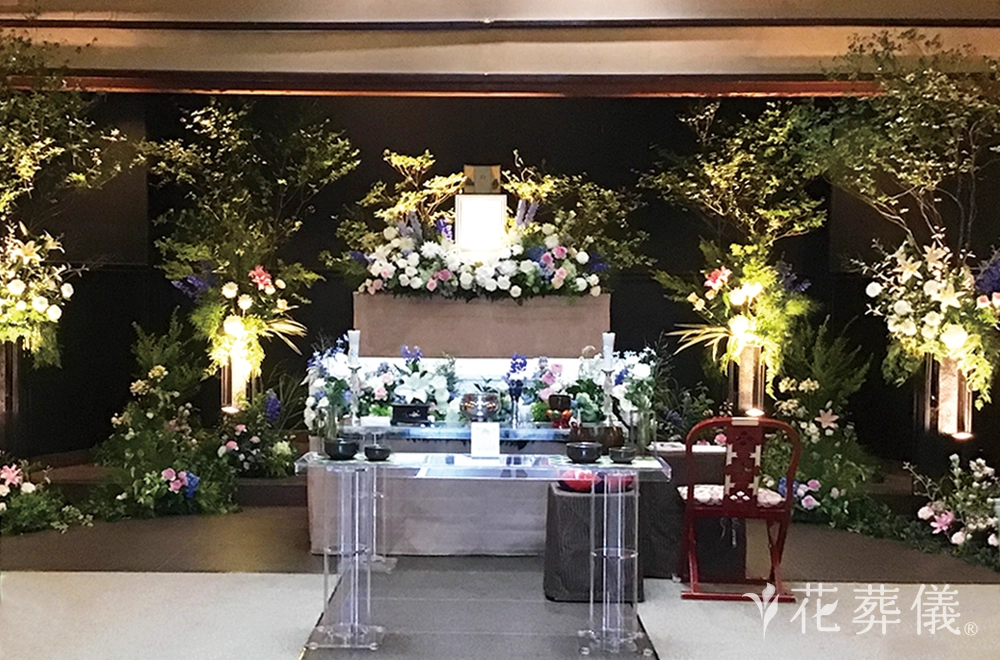 一息ついての花祭壇