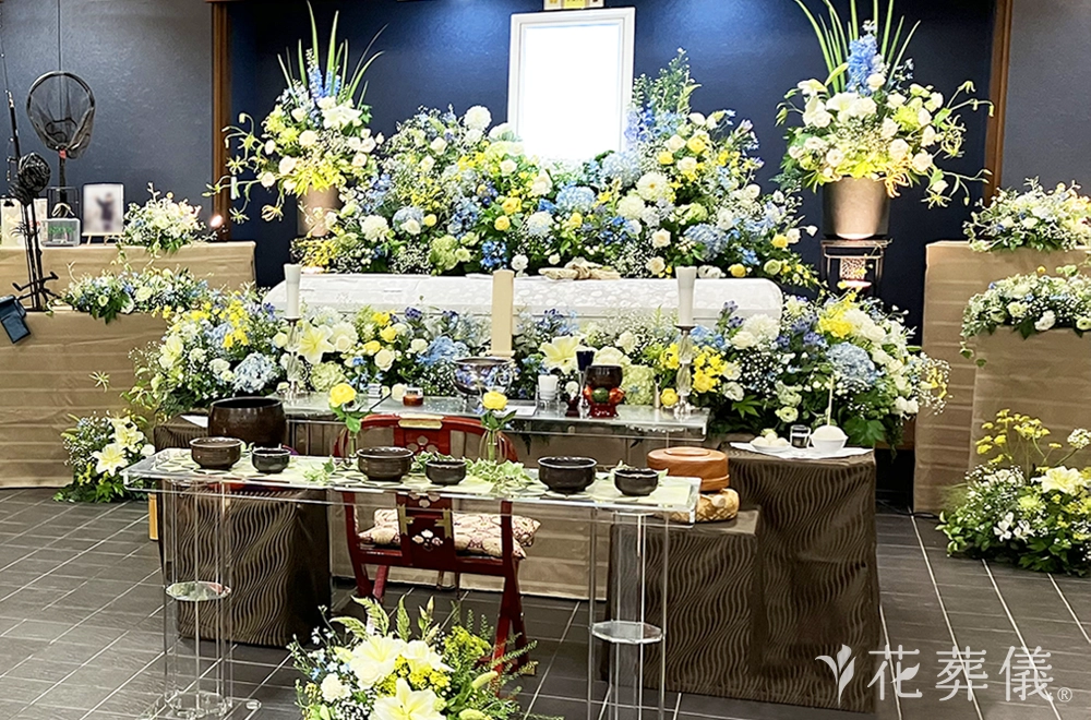 さざ波の花祭壇