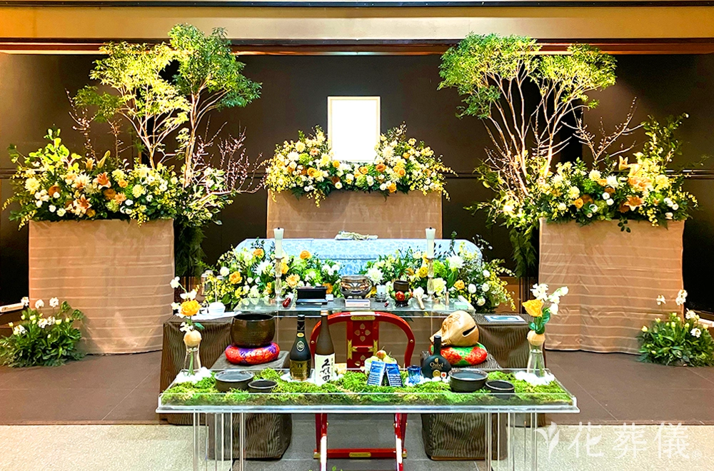 幻想の空の花祭壇