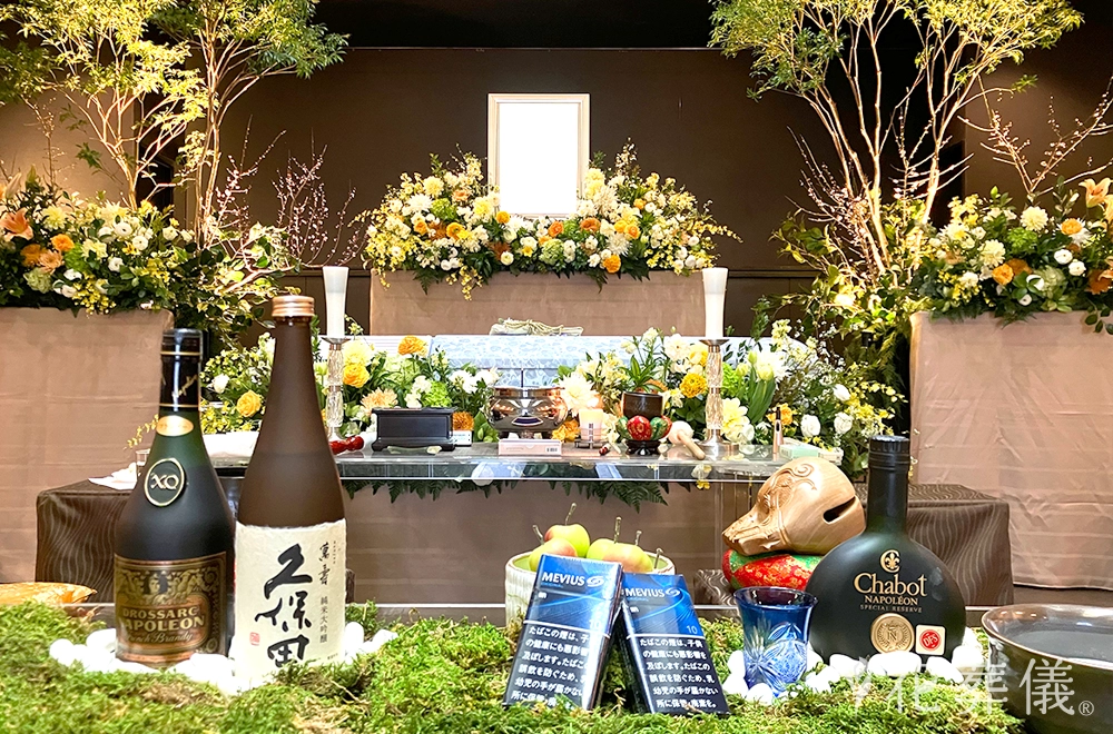 幻想の空の花祭壇