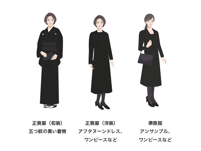 葬儀における女性の服装