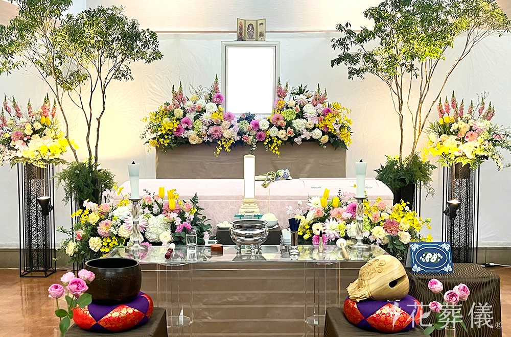 うららかな日にの花祭壇