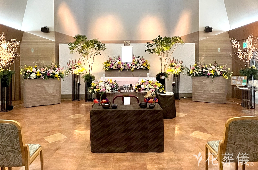 うららかな日にの花祭壇