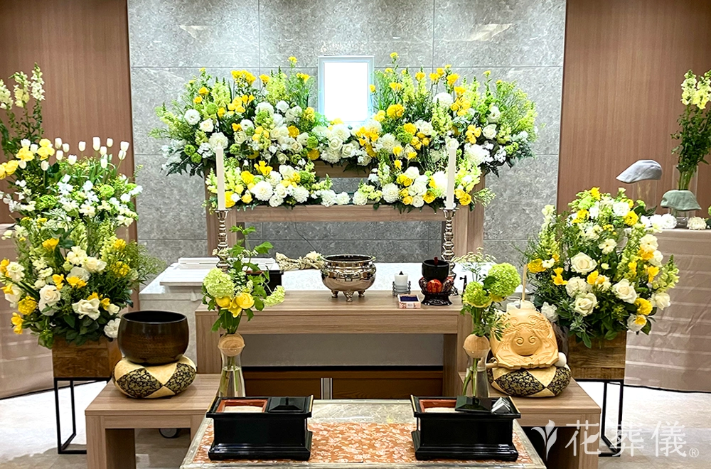 菜の花の祭壇の花祭壇