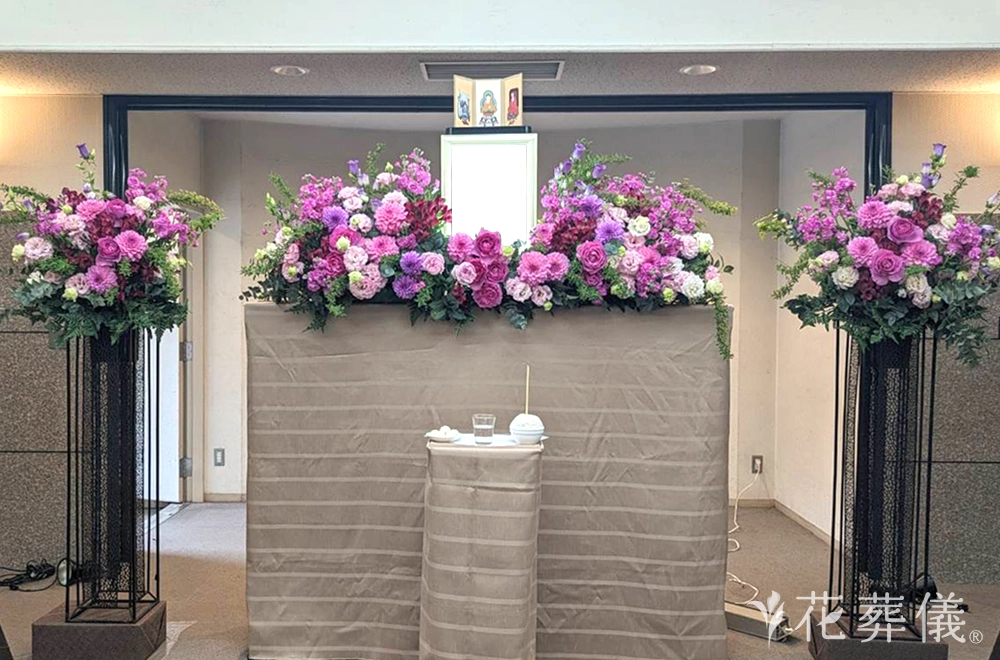 社交的なあなたへの花祭壇