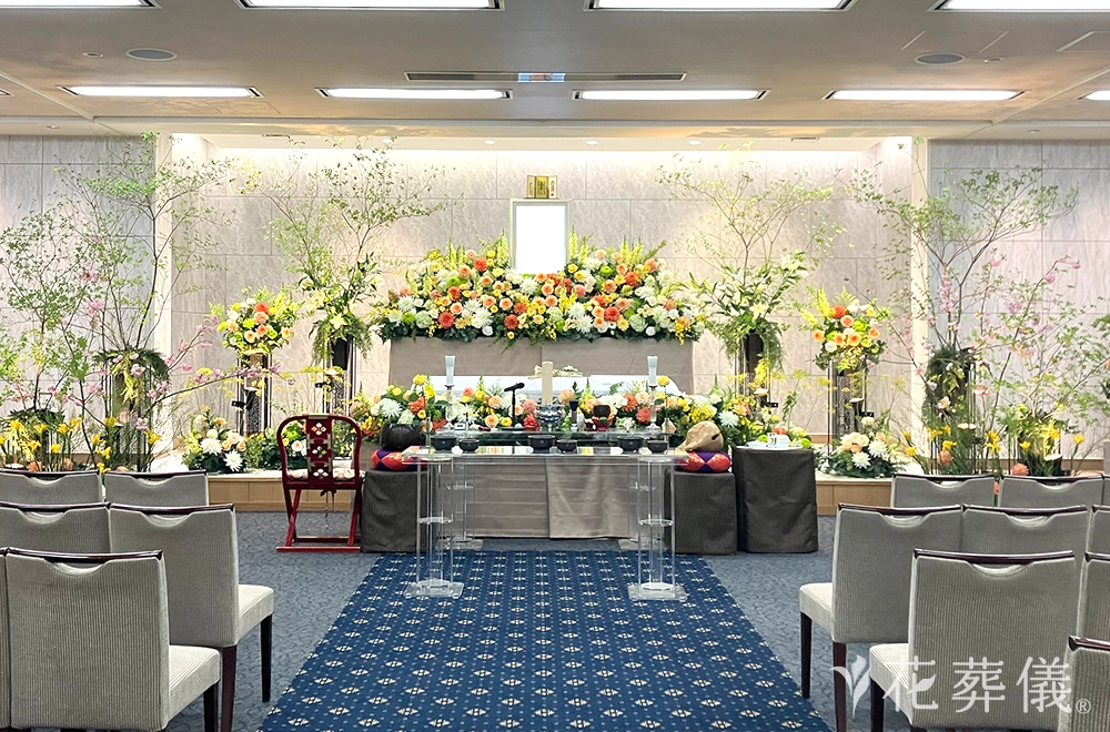 思いのままにの花祭壇