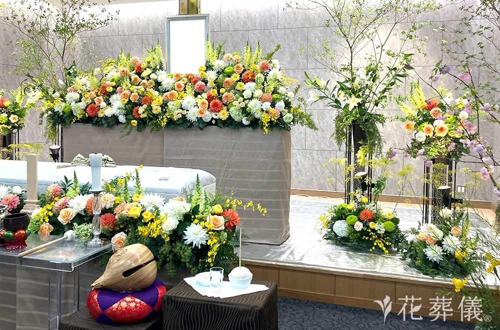 思いのままにの花祭壇