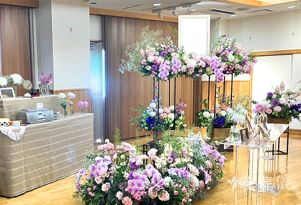 いつかの母の日の花祭壇