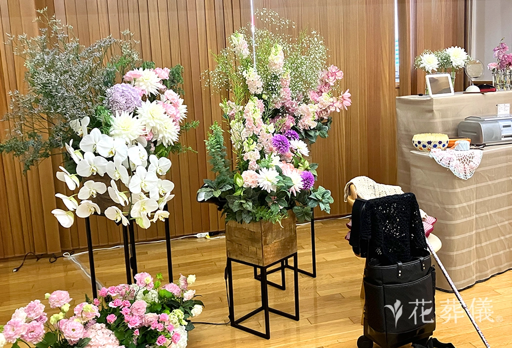 いつかの母の日の花祭壇