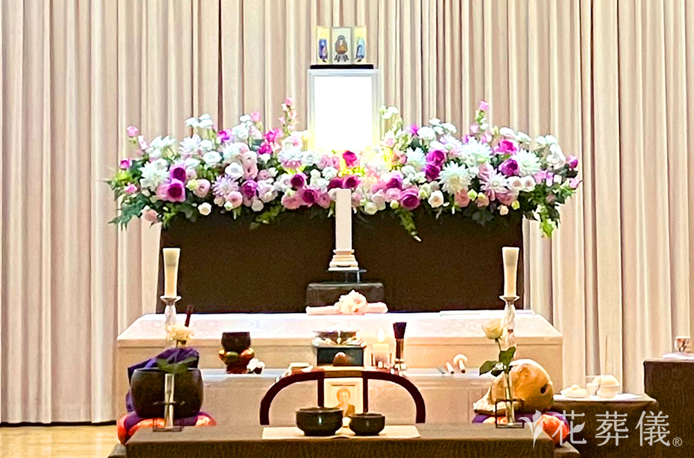 母への花祭壇