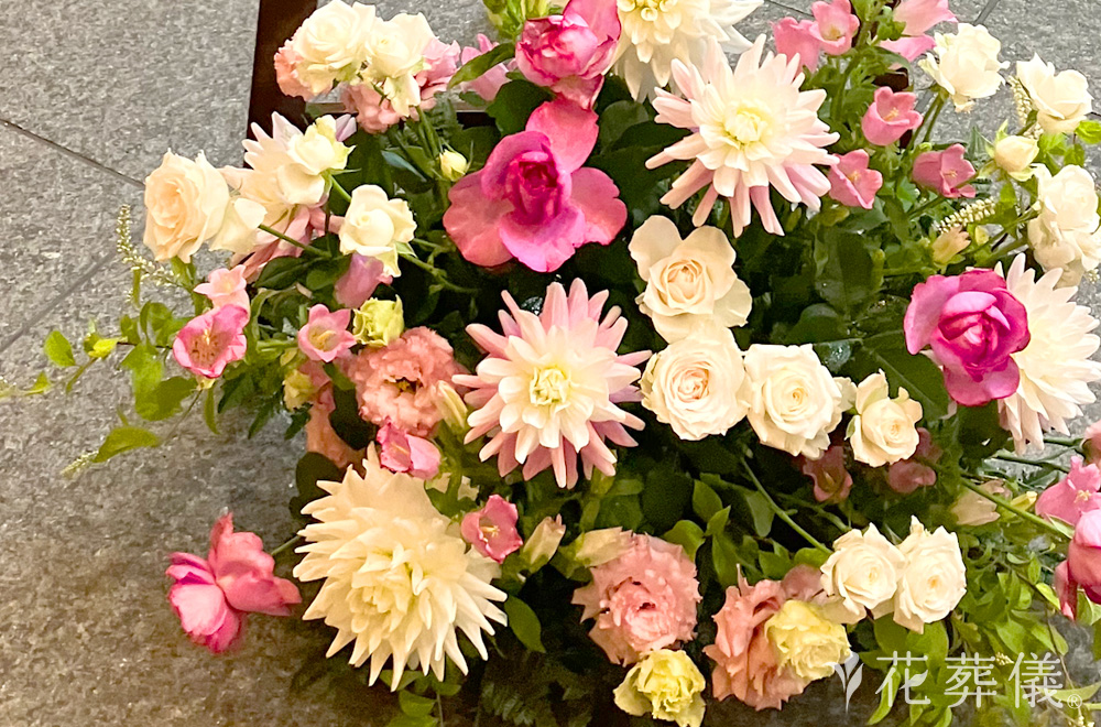 母への花祭壇