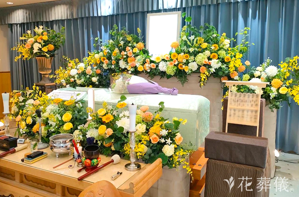 山登りの花祭壇