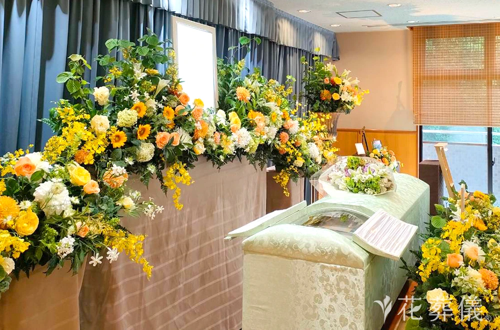 山登りの花祭壇