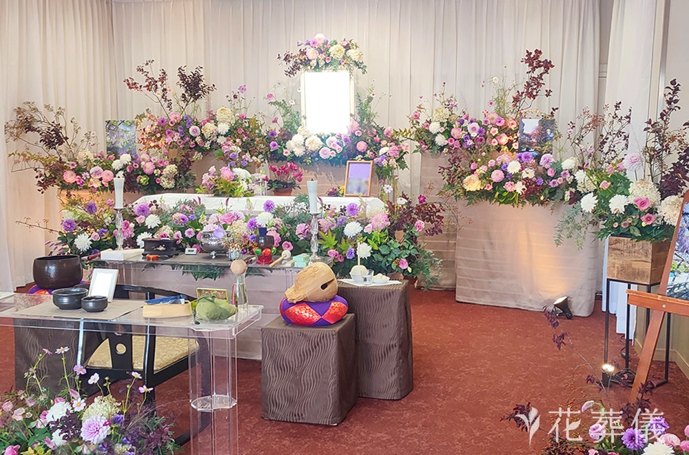 たくさんの愛をありがとうの花祭壇