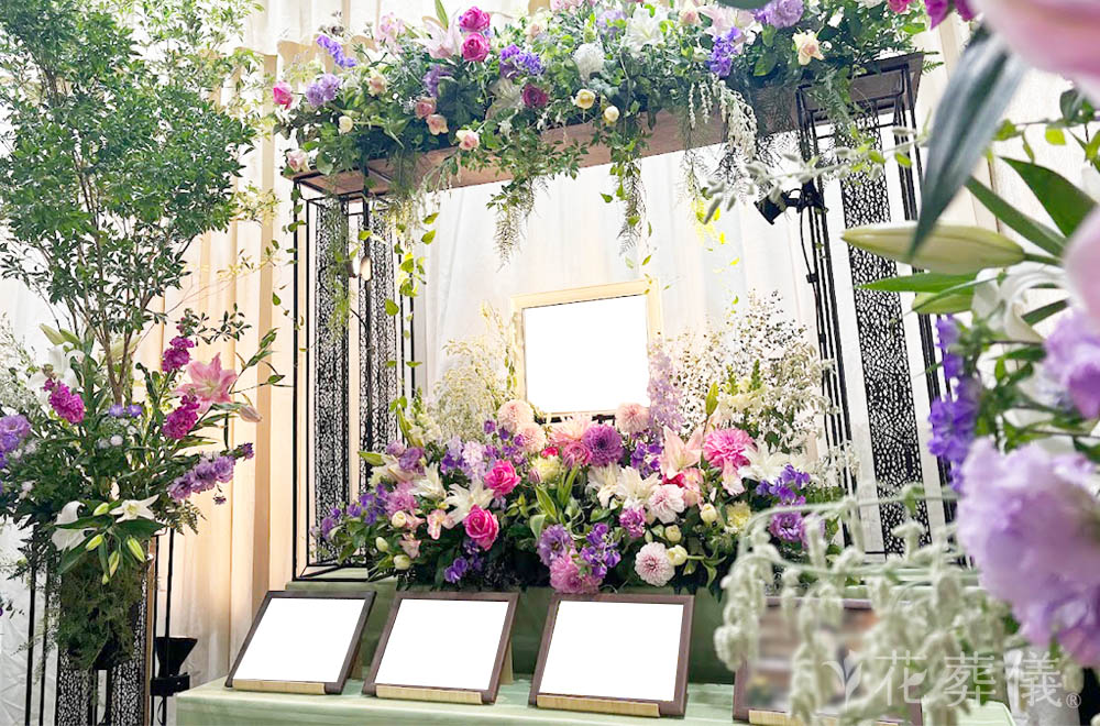 もう一度一緒にの花祭壇