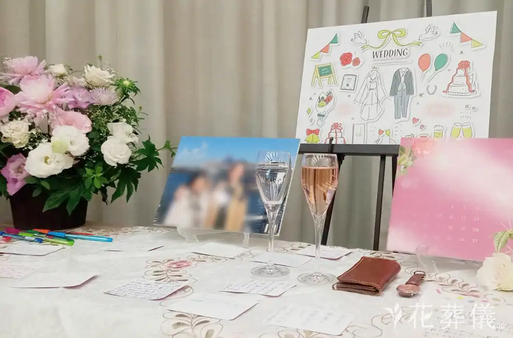 ダイヤモンド婚の花祭壇