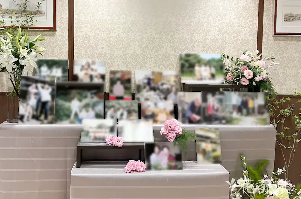 優しさ、やわらかさの花祭壇