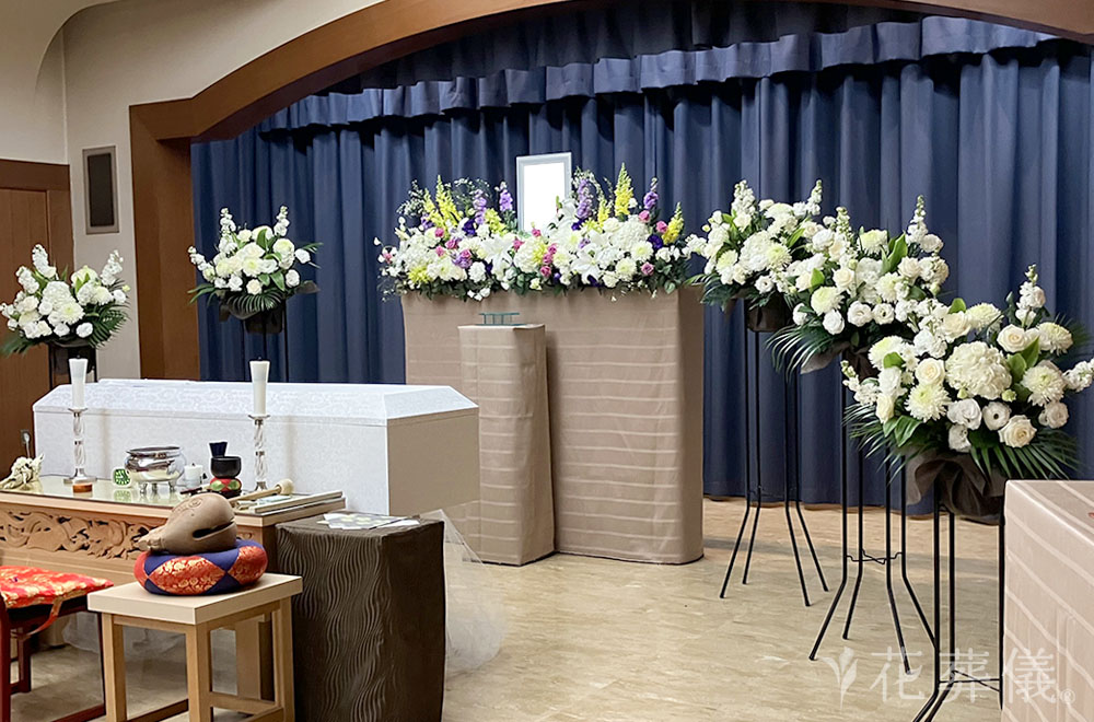 ずっと一緒にの花祭壇