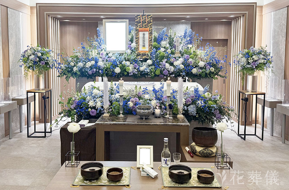 peaceful seaの花祭壇