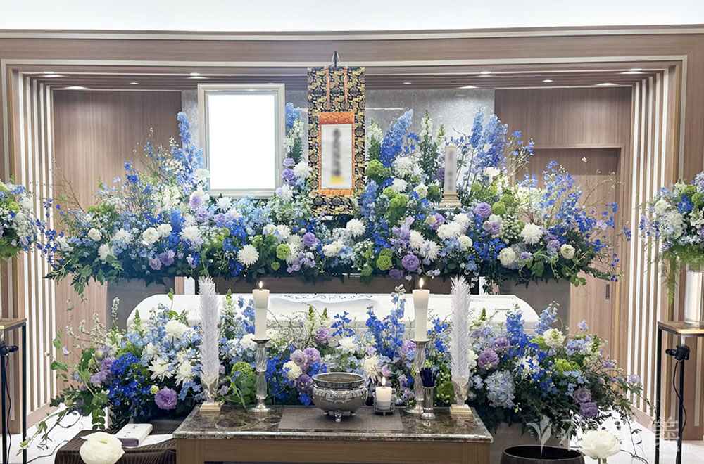 peaceful seaの花祭壇