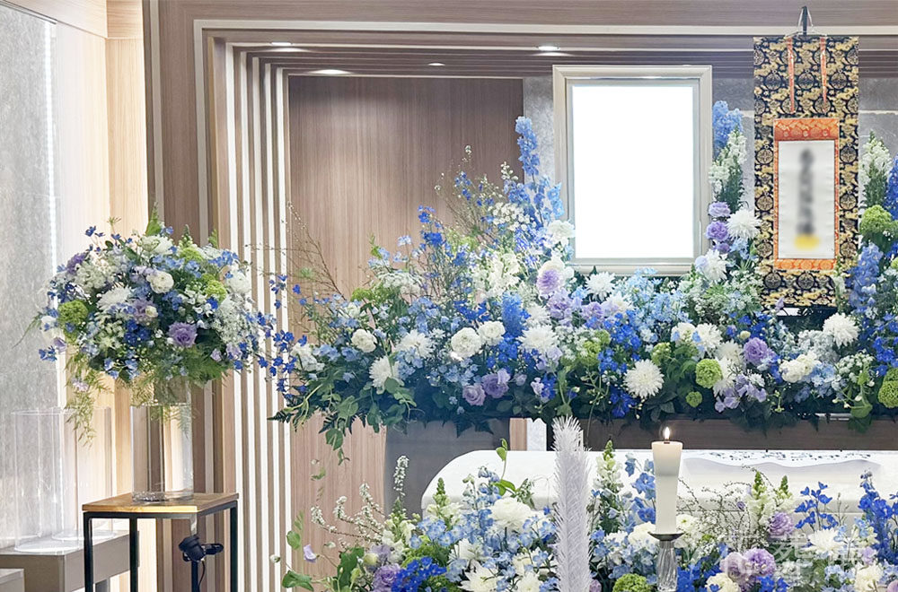 peaceful seaの花祭壇