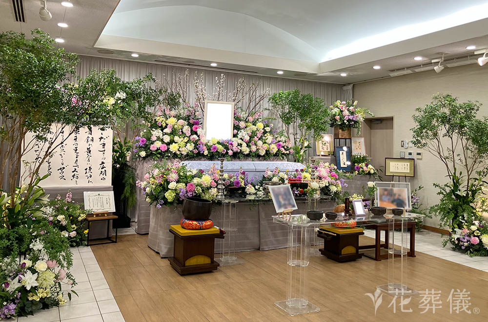 一生挑戦の花祭壇