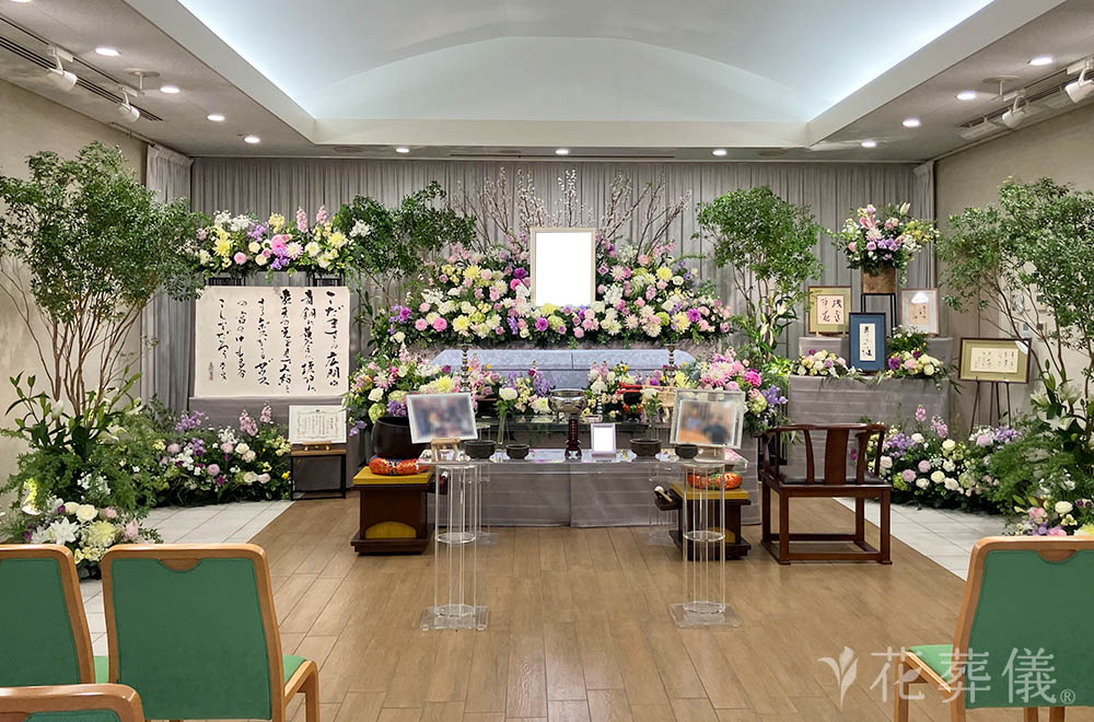 一生挑戦の花祭壇