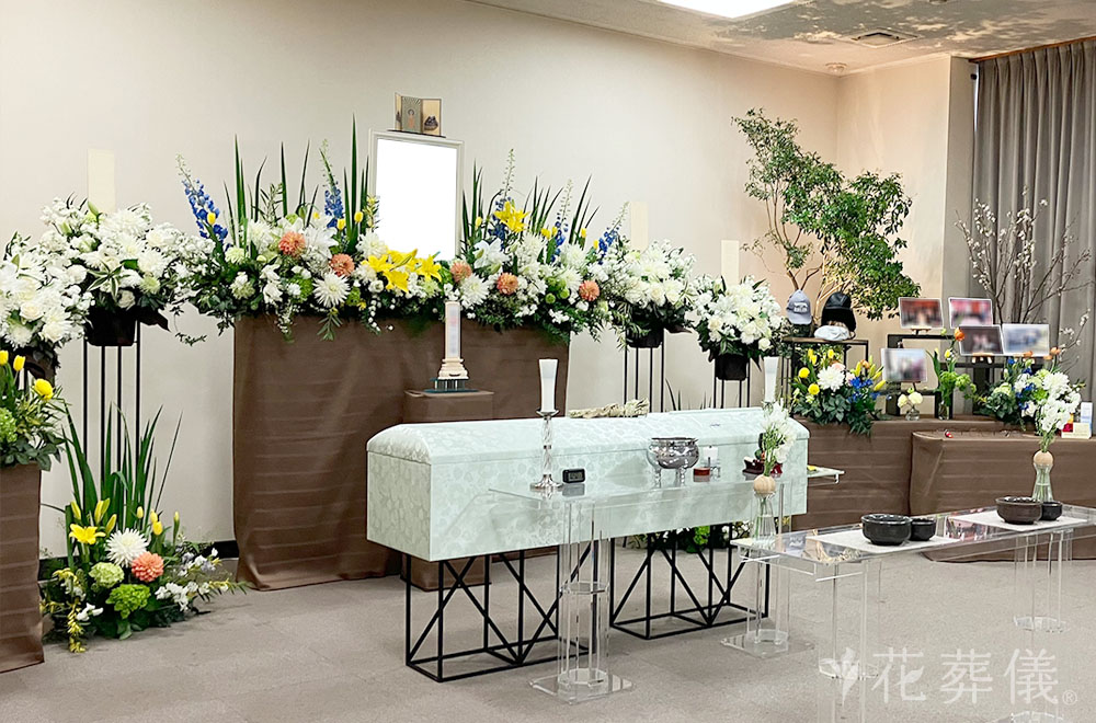 収穫祭の花祭壇