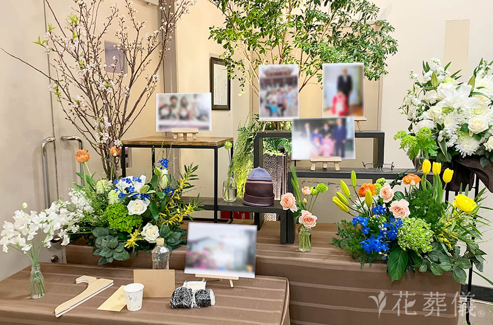 収穫祭の花祭壇