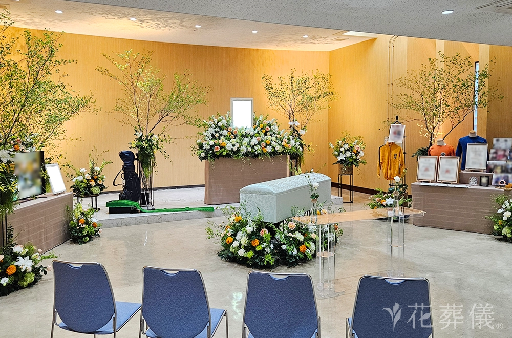 静岡みかんの花祭壇