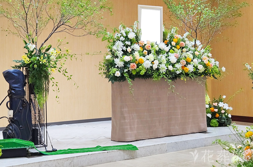 静岡みかんの花祭壇