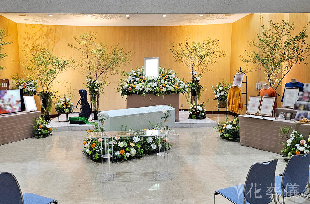 静岡みかんの花祭壇