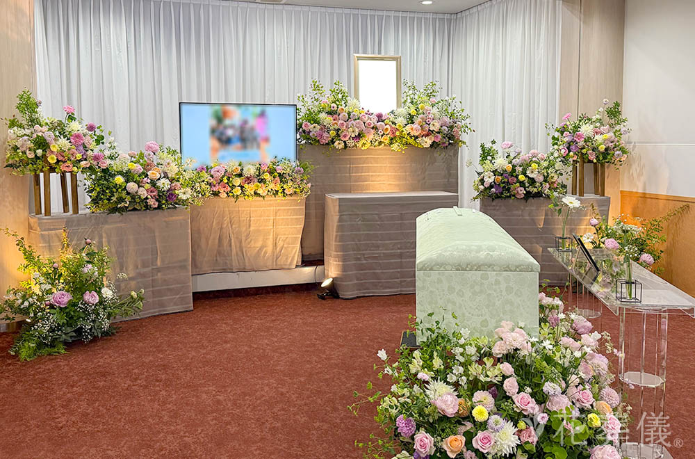 大好きなおじいちゃんへの花祭壇