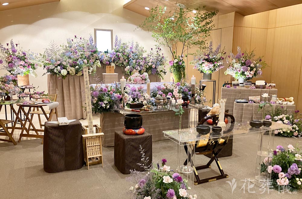 フルーツティーパーティーの花祭壇