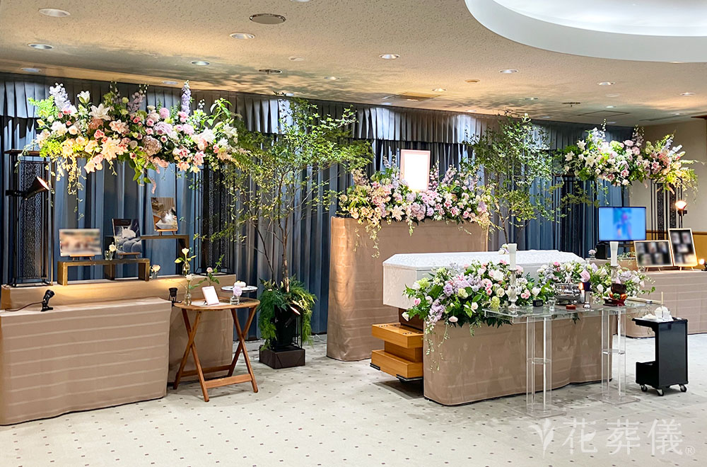 Zooｔっと一緒にの花祭壇