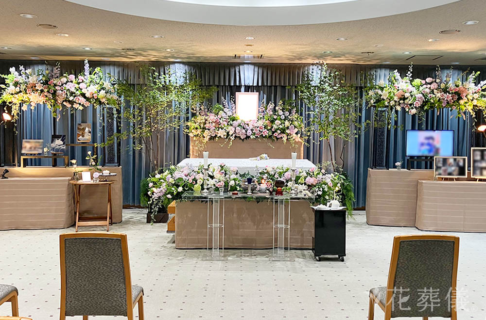 Zooｔっと一緒にの花祭壇