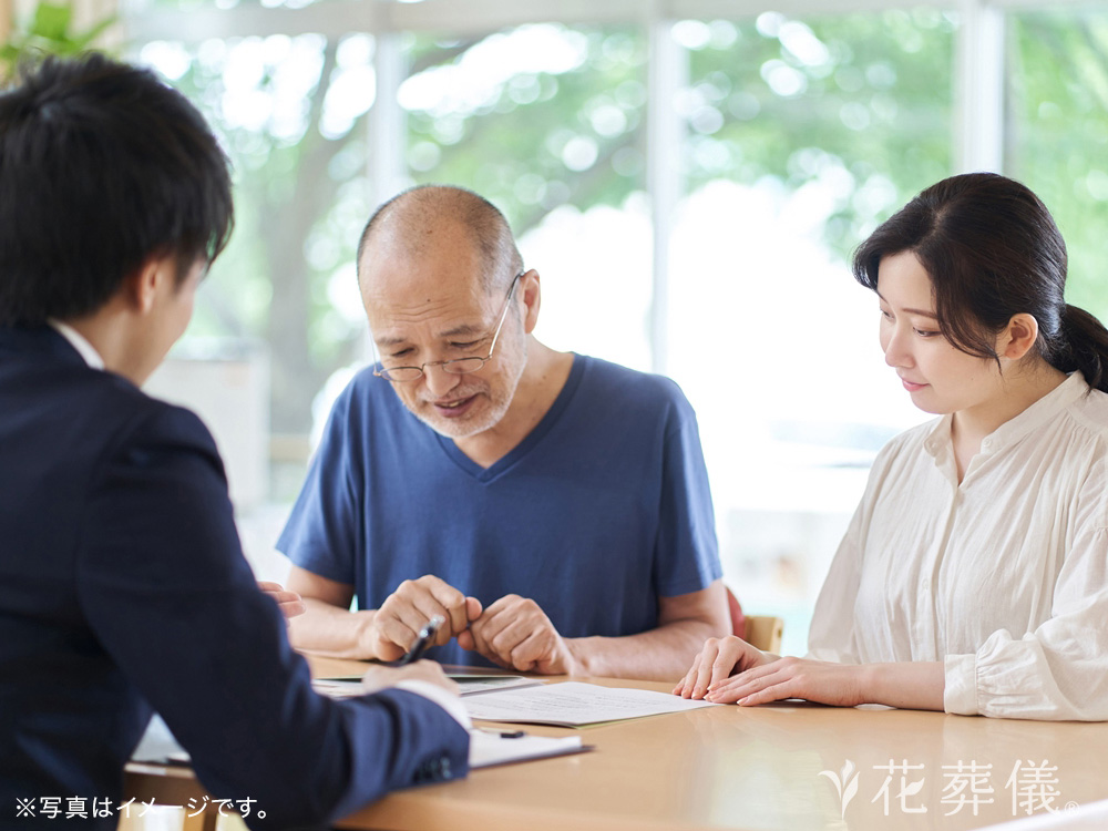 印西斎場で葬儀を行ったお客様の祭壇写真01