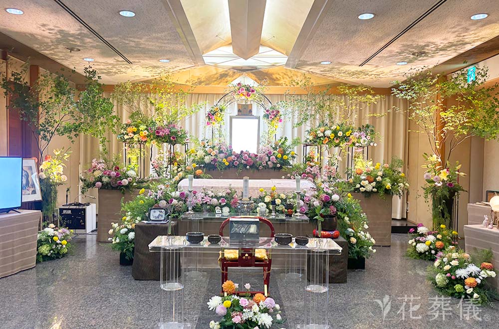 実りある人生の花祭壇