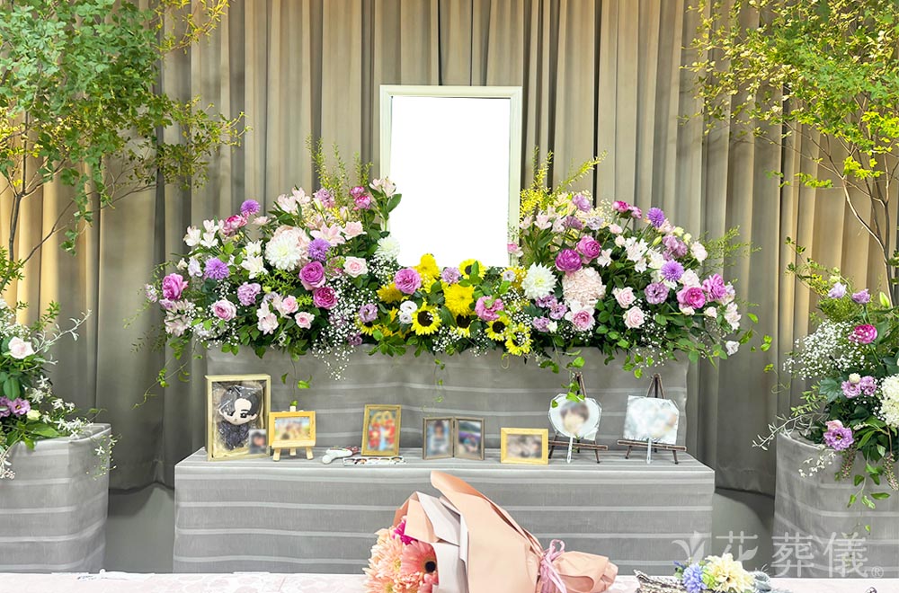 ありがとう・感謝・愛の花祭壇