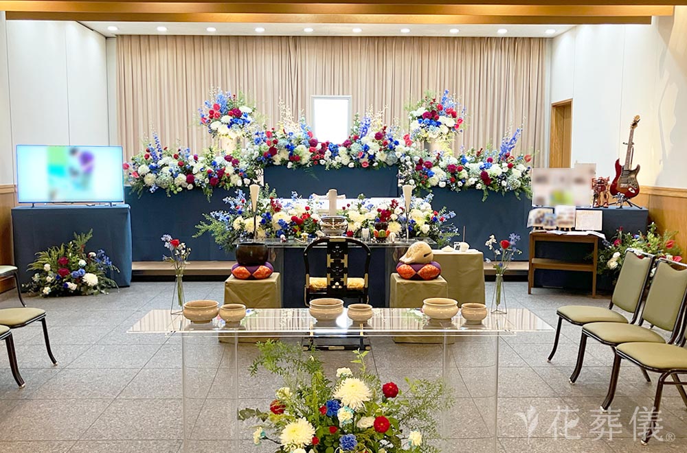 ガンダムの花祭壇