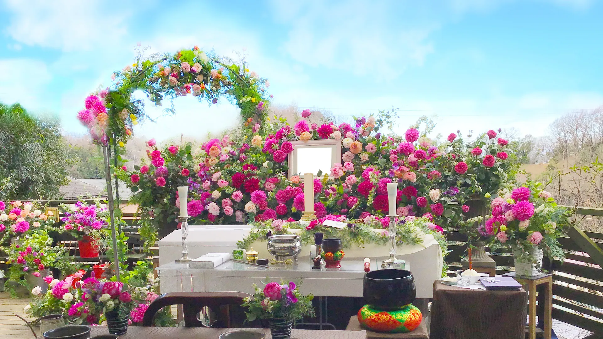 葬儀用生花一対-SOUGI-40000　（葬儀場・お寺・ご自宅・集会所など各都道府県に合った供花・葬儀用生花） 葬儀用生花（一対）-SOUGI-30000 （葬儀場・お寺・ご自宅・集会所など