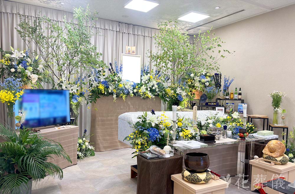 もう一度ハワイへ行こうね♡　の花祭壇